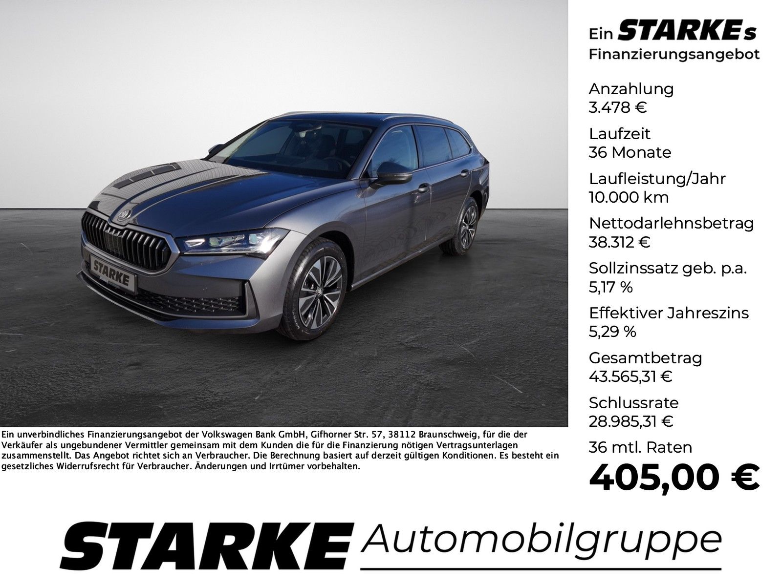 Skoda Superb Combi 2.0 TDI DSG Selection  AHK Navi LED