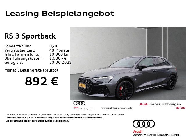 AUDI RS3 Sportback *MATRIX*PANO*SONOS*HuD*NAV+*ACC*