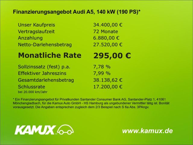 Audi A5 40TDI Sb S-tronic S line+LED+NAVI+VIRTUAL