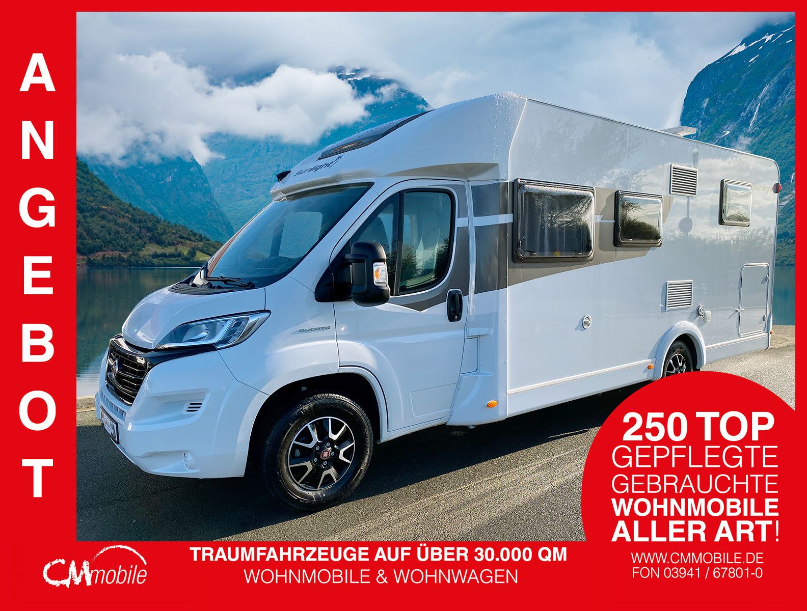 Sunlight
 T 67 - Hub & Einzelbetten - Garage - 1. Hand
