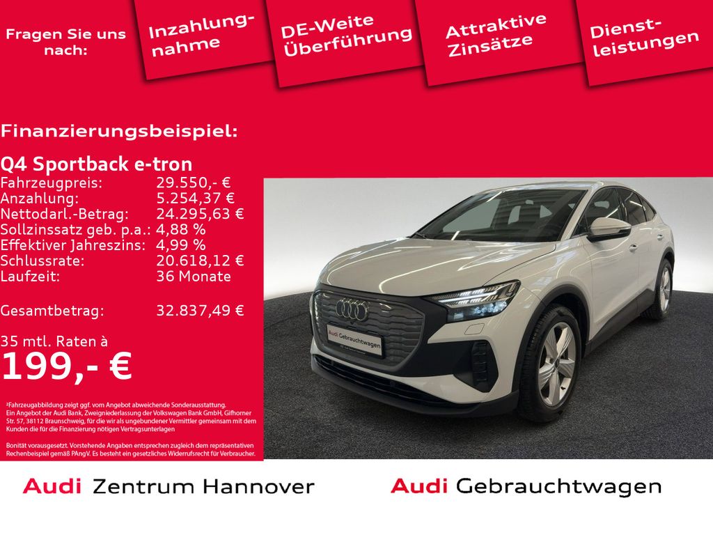 Q4 Sportback e-tron 40 Matrix Standklima Kamera