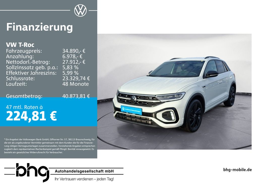 T-Roc 2.0 TDI DSG R-Line AHK Matrix Navi Keyless