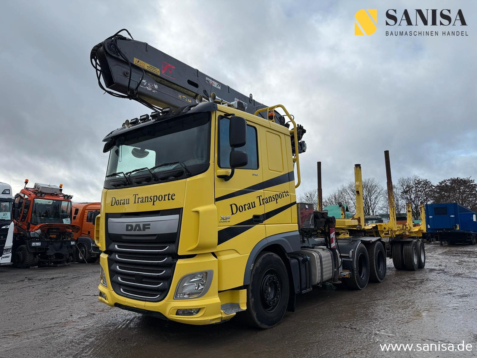 DAF XF 510/Lang+Kurz Holz/6x4/Penz 30Lp+8.20/Kombizu