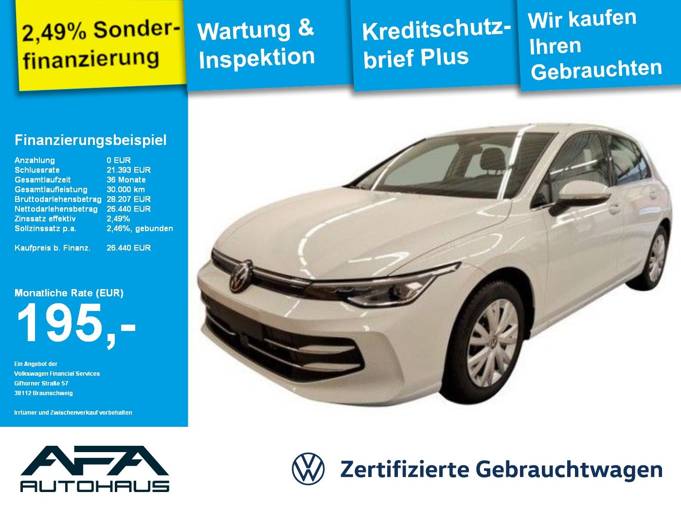 Volkswagen Golf VIII 1.5 TSI STYLE LED*ACC*RFK*App-Connect