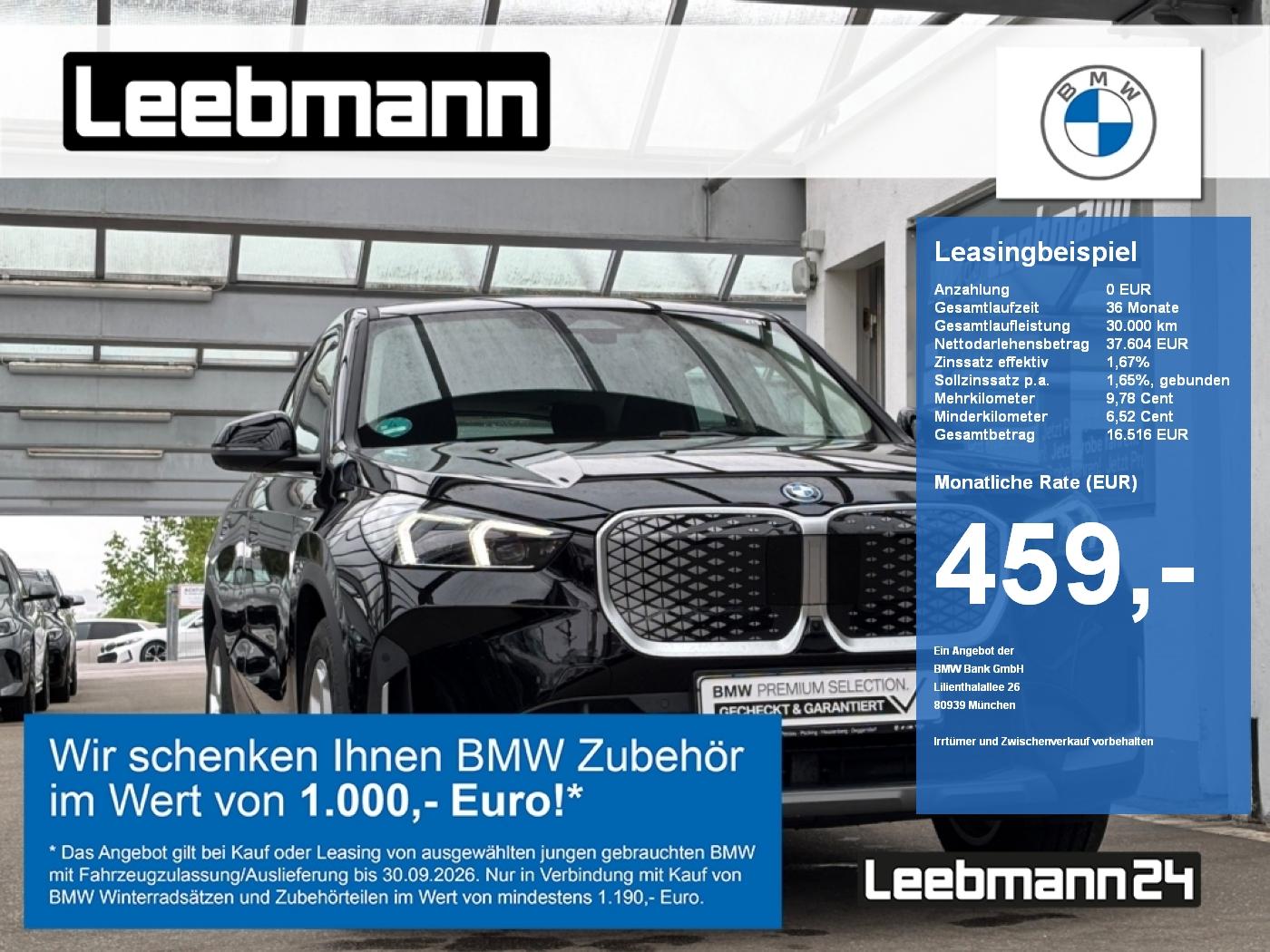 BMW iX1 xDrive30 AHK/HeadUp Finanzierung ab 0,99%