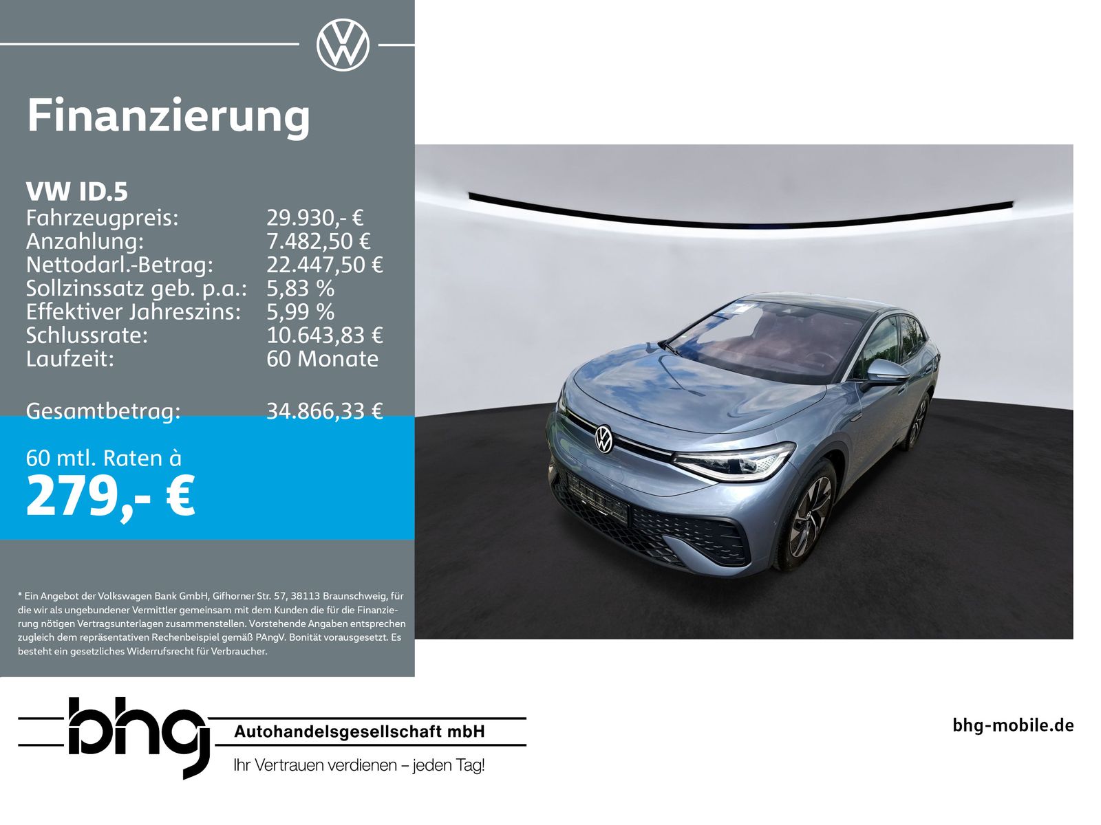 Volkswagen ID.5 Pro Performance AHK ergoActive AR-HUD Matri foto 1
