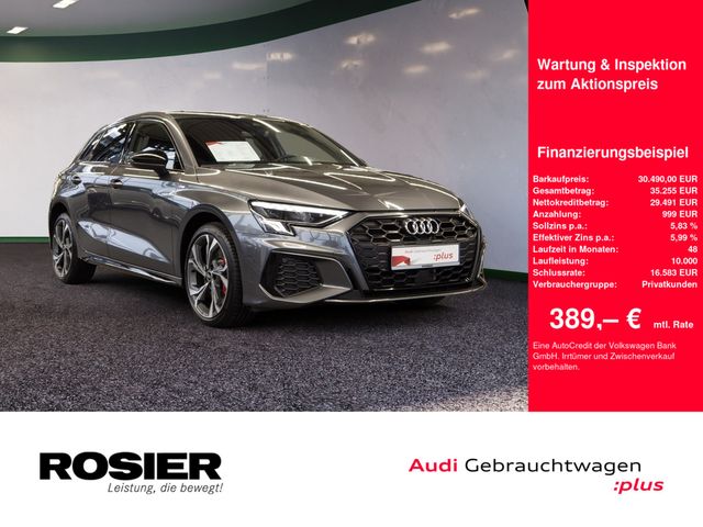 Audi A3 Sportback 45 TFSI e S line LED NAVI SPURH. BT