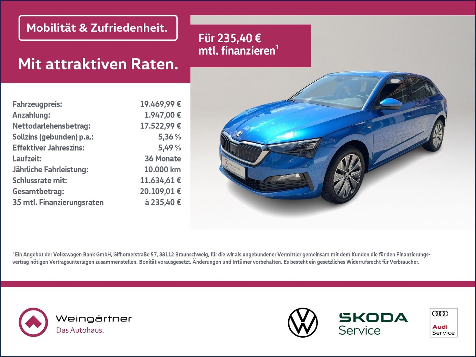 Scala 1.5 TSI Tour, AHK, LED, Licht Paket, SunSe