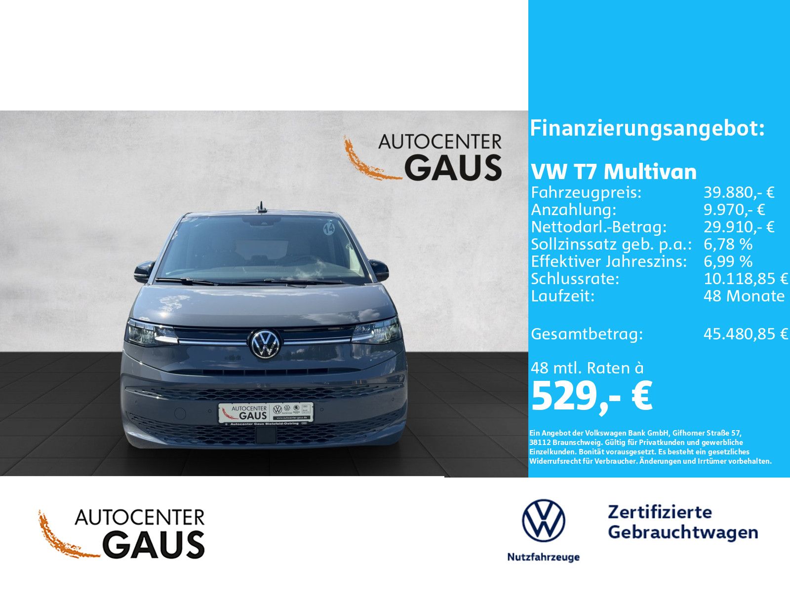 Multivan Life 2,0 l 110 kW TDI SCR 7-Gang-DSG Ra