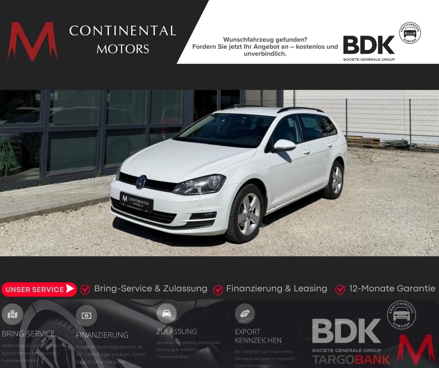 Volkswagen Golf 7 Variant 1,6 TDI Comfortline *Teilleder*