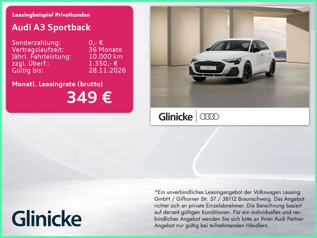 A3 Sportback S line S tronic *Aktion*AHK*Matrix*