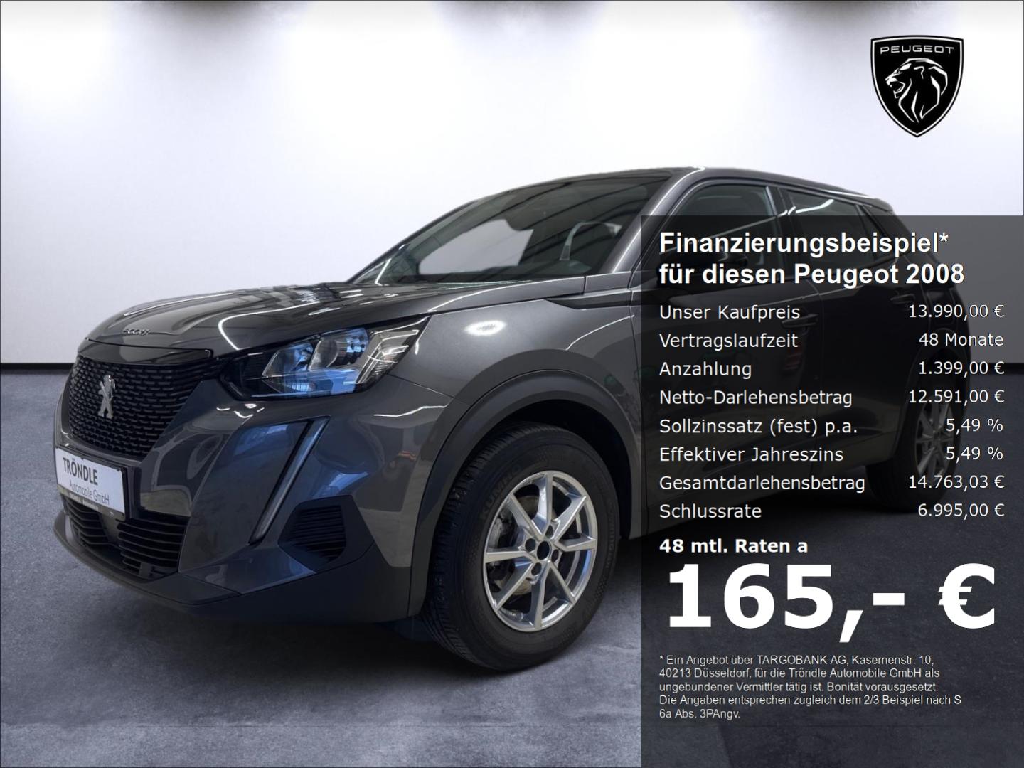 Peugeot 2008 PureTech 100 Active DAB Spurhalteass. Verke