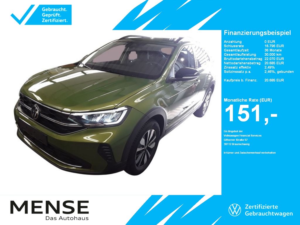 Taigo 1.0 TSI Goal CarPlay ACC LED VirtualCP PDC