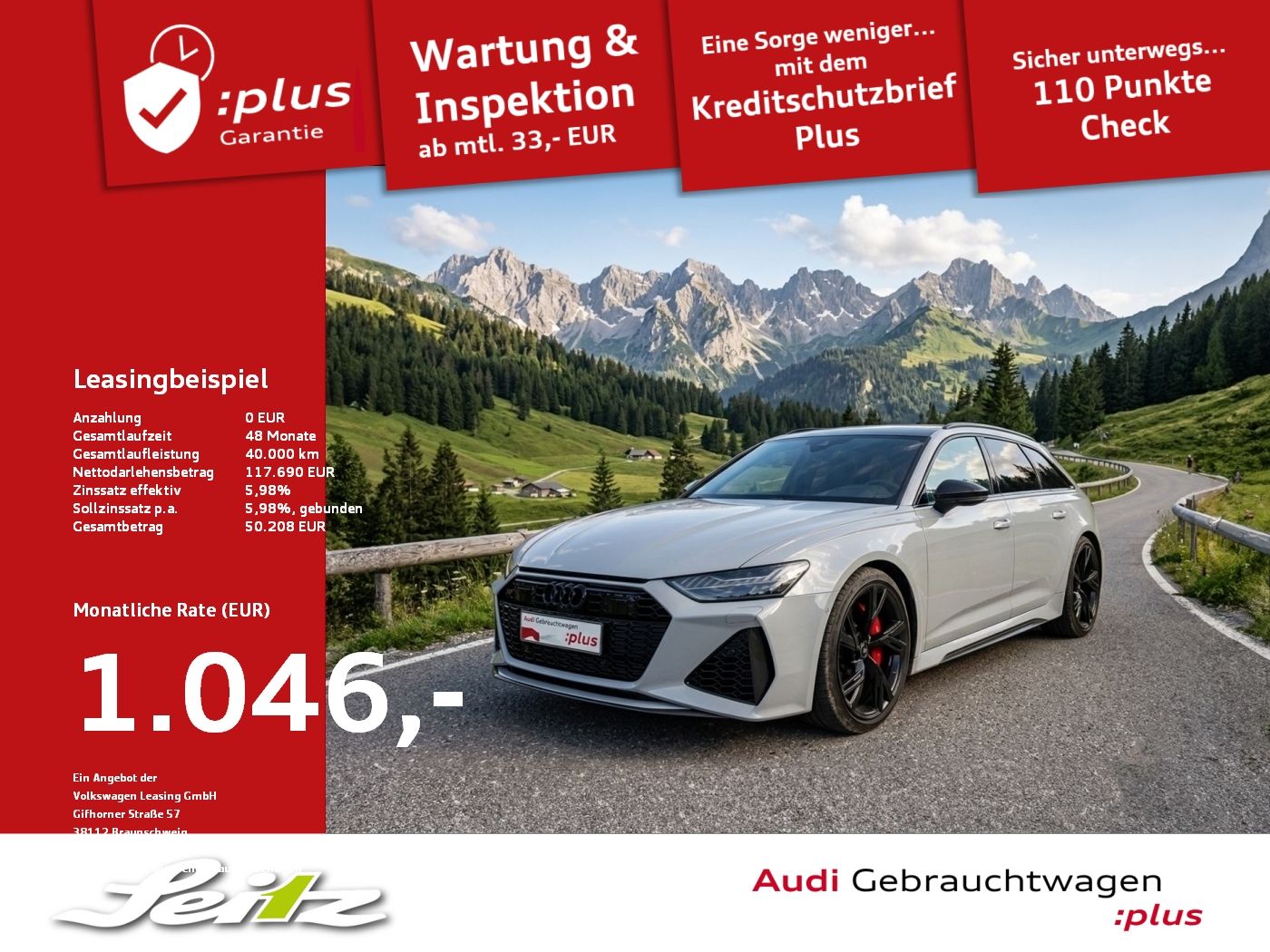 AUDI RS6 Avant TFSI quattro *B&amp;O*DVD*HEAD-UP*PANO*