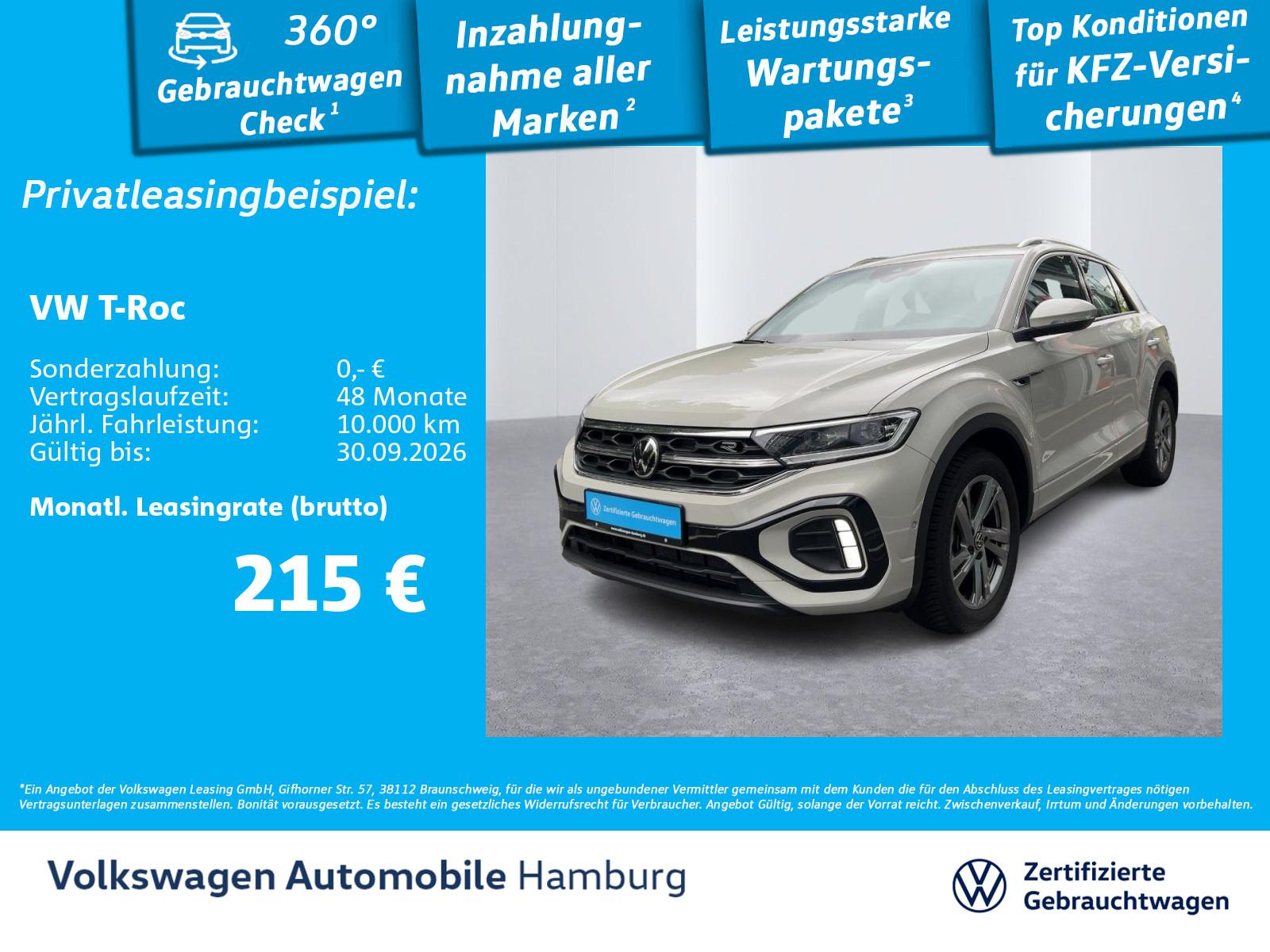 Volkswagen T-Roc R-Line 1.0 TSI Rückfahrkamera AHK Sitzhzg, миниатюра 2