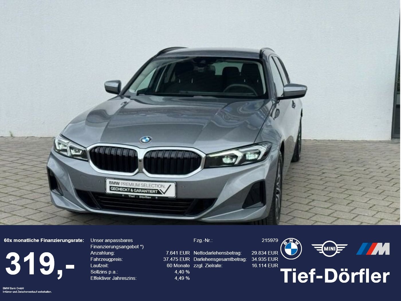 BMW 320i Touring AHK 360 HiFi K-Zug SAG Shz Inno AHK foto 1
