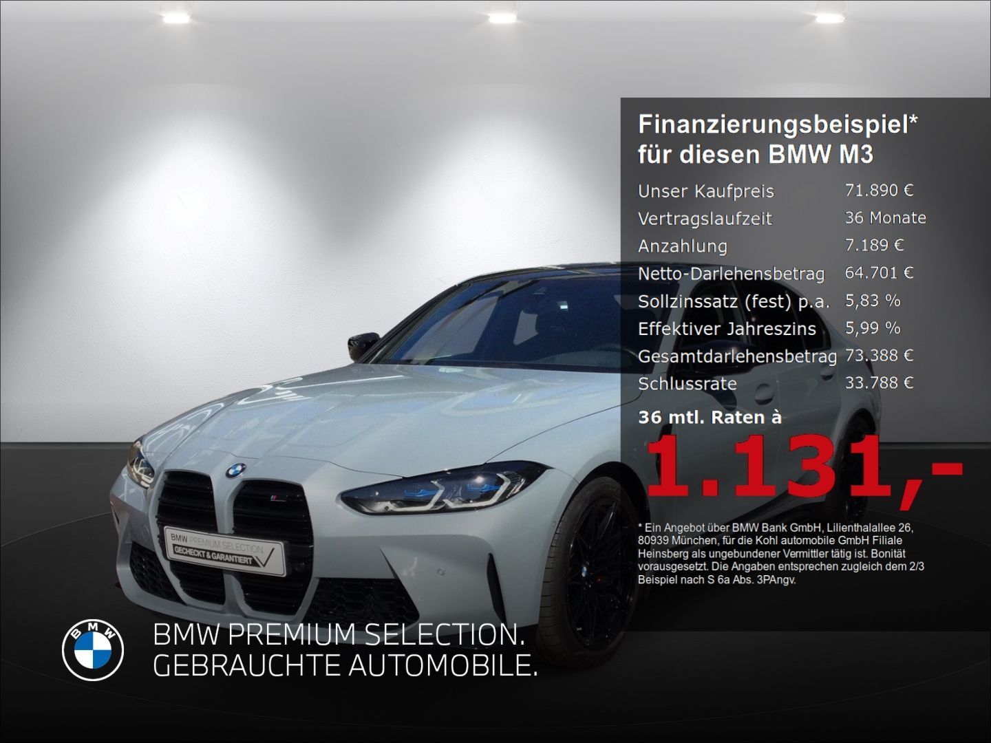 BMW M3 Competition xDrive M Drivers Package Harman K