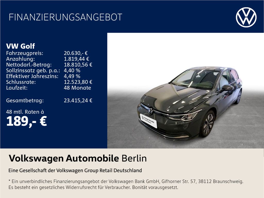 Golf VIII 1.5 TSI Move Navi Kamera LED APP SHZG