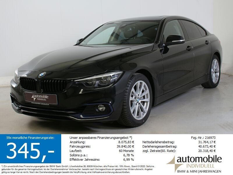 BMW 440i Gran Coupé Sport Line LED HuD Navi AHK HIFI