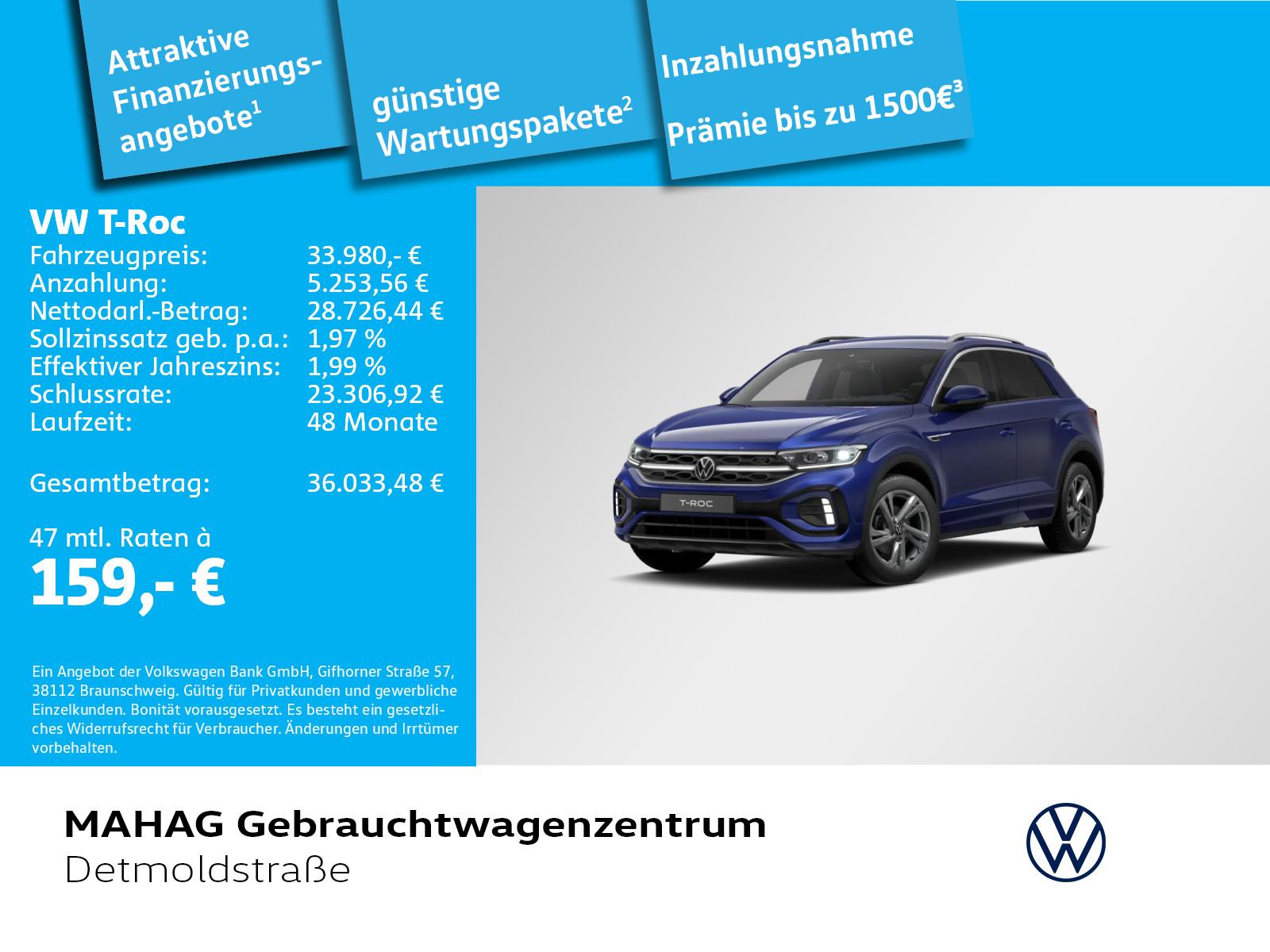 Volkswagen T-ROC R-Line 1.5 TSI AHK IQ.Light IQ.Drive Navi