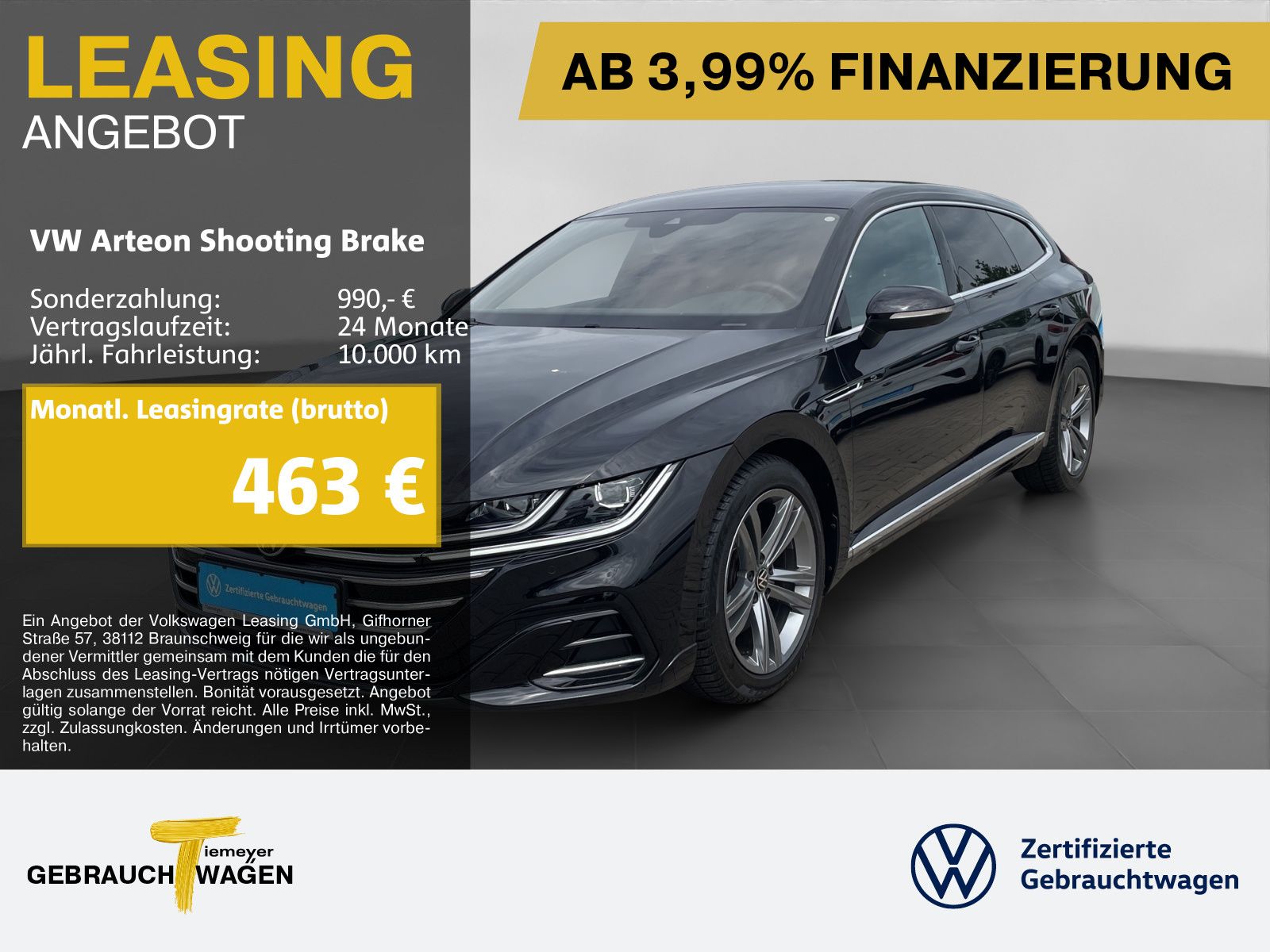 VW Arteon Shooting Brake 2.0 TDI DSG R-LINE AHK 360
