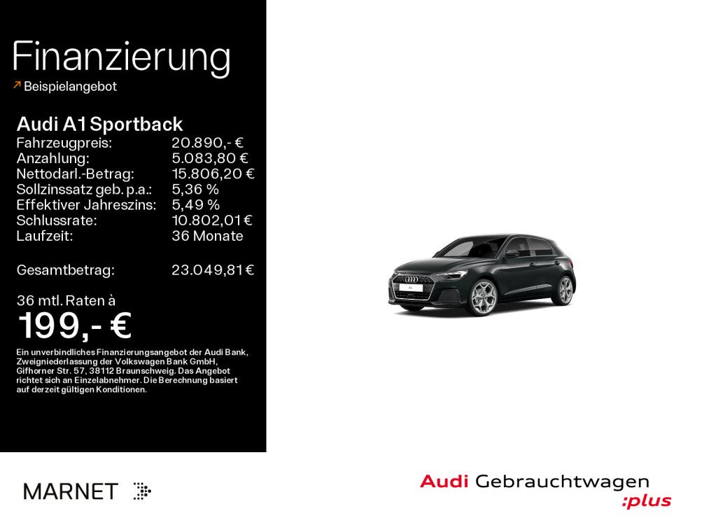 AUDI A1 Sportback Advanced 30 TFSI*LED*PDC*S tronic*A