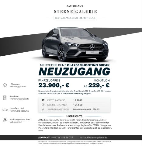 MERCEDES-BENZ AMG-LINE/NIGHT/RÜCKFAHRK/TEMPOM/HANDFRESS