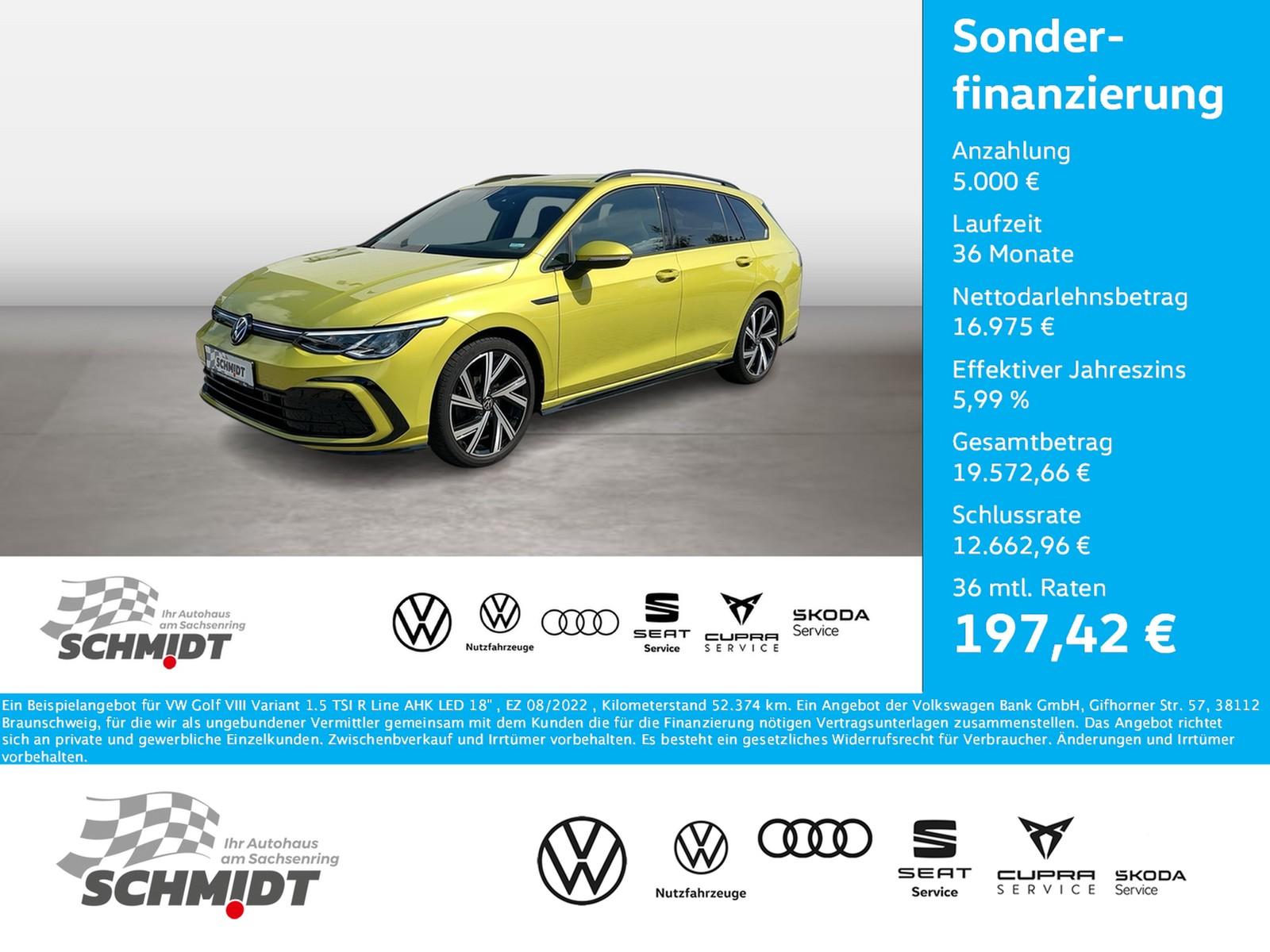 Volkswagen Golf VIII Variant 1.5 TSI R Line AHK LED 18", миниатюра 23