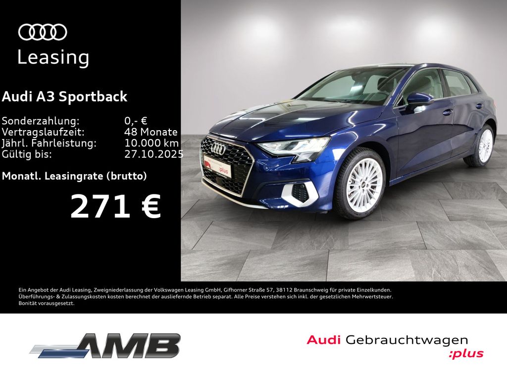 A3 Sportback Advanced 35 TFSI LED/Sitzhzg/10.28G