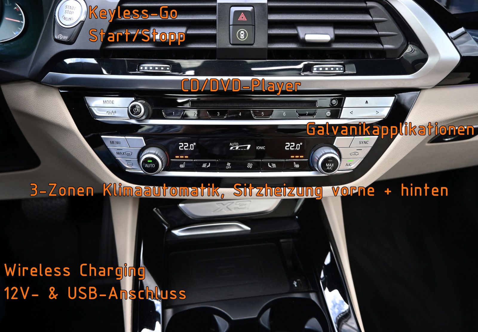 Fahrzeugabbildung BMW X3 xDr.30d °ACC°AHK°HUD°MEMO°PANO°STANDHZG°360°