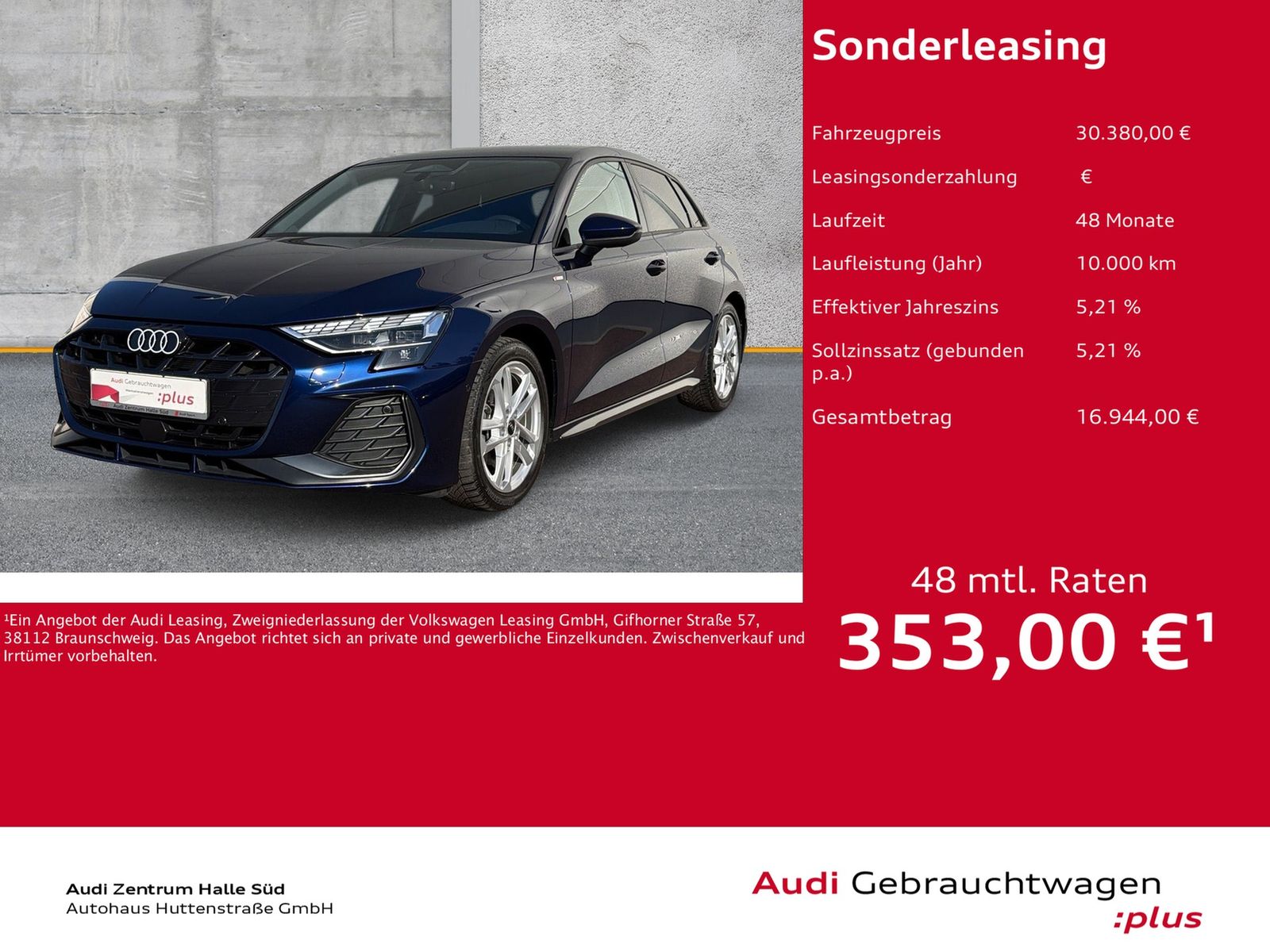 Audi A3 Sportback 35 TDI S line LED KAMERA NAVI