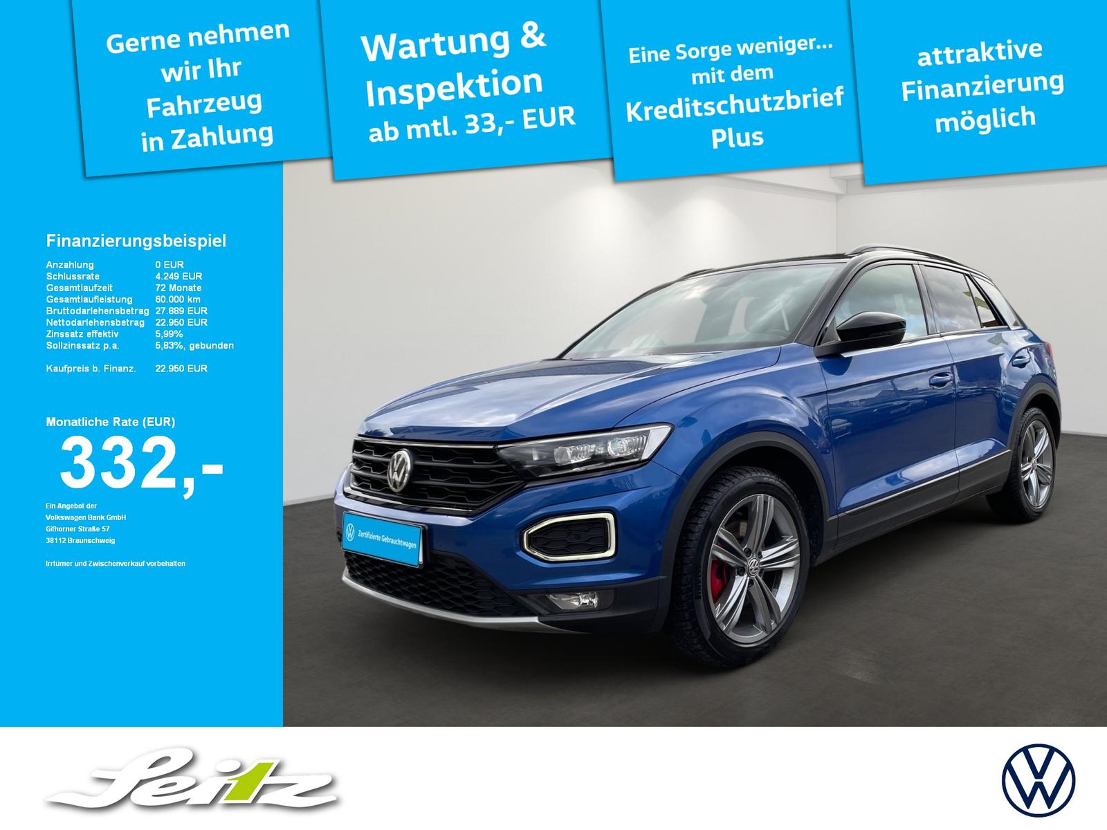 Volkswagen T-Roc 2.0 TSI 4M Sport *AHK*LED*KAMERA*NAVI*