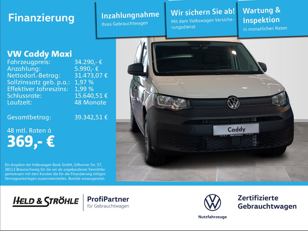 Caddy Maxi Kasten 2.0 TDI AHK-VORB. KLIMA PDC