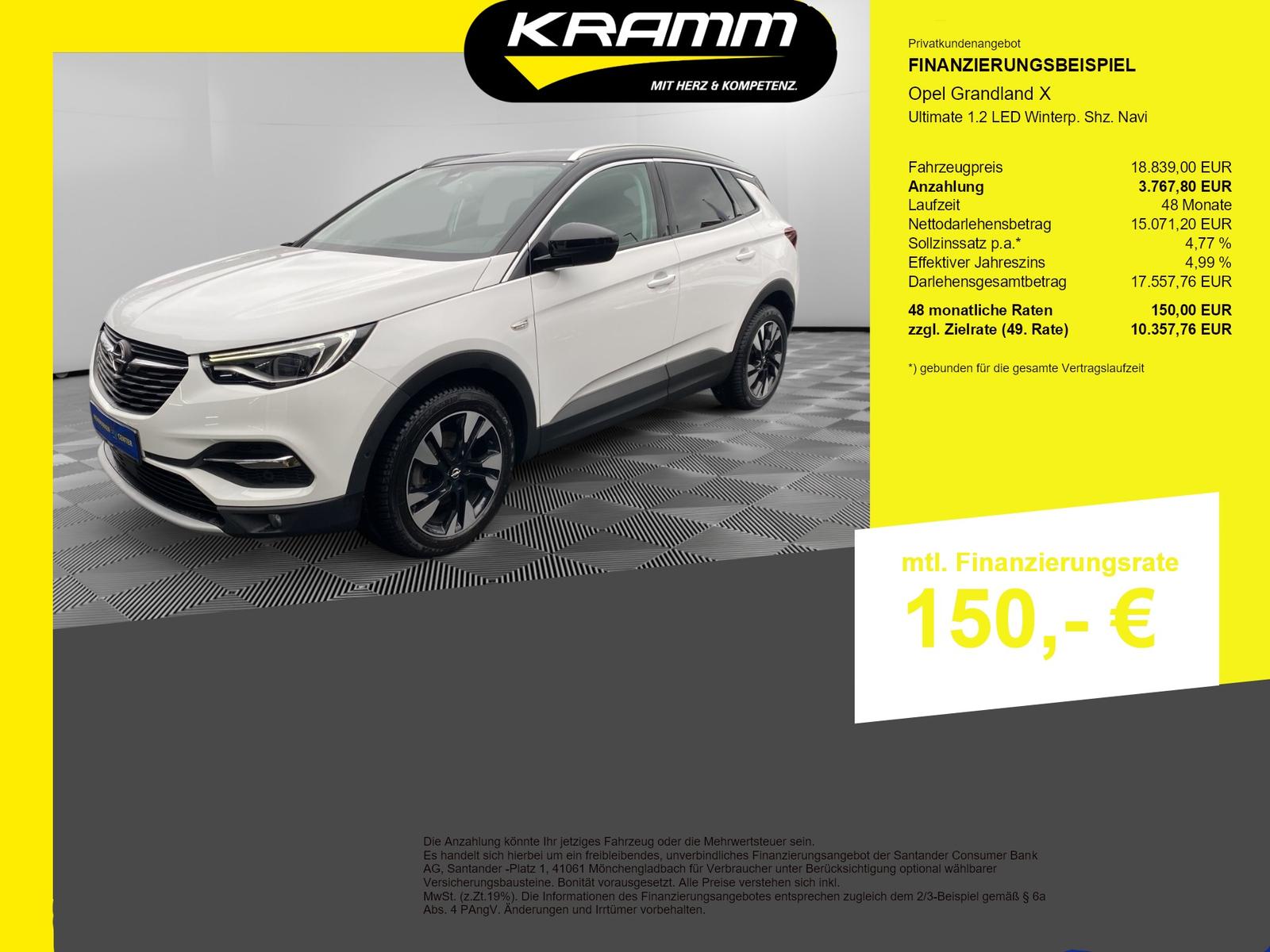 Opel Grandland X Ultimate 1.2 LED Winterp. Shz. Navi