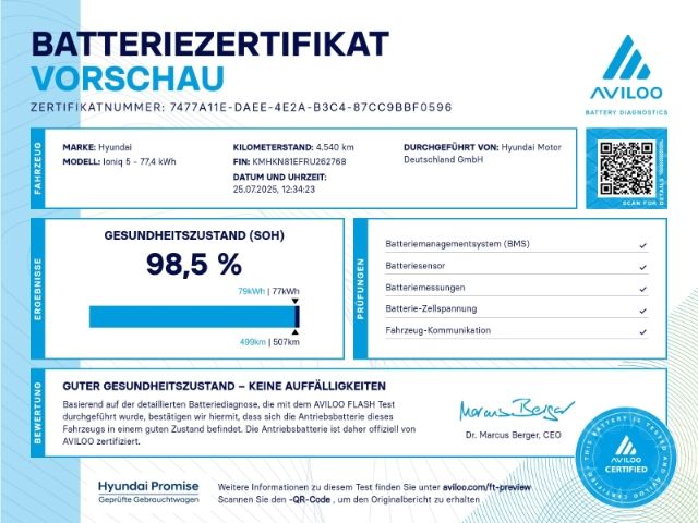Fahrzeugabbildung Hyundai IONIQ 5 77,4kWh Batt. DYNAMIQ-Paket inkl. LED-Pa