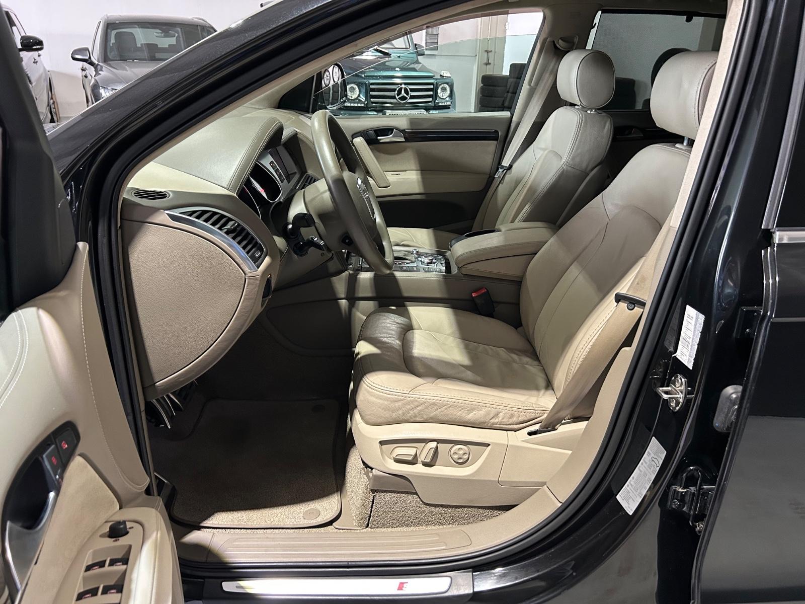 Audi Q7 4.2 TDI V8 quattro S line | 326 ch | BVA | 4 places individuelles | Cuir beige | Suspension pneumatique | GPS | Accès sans clé