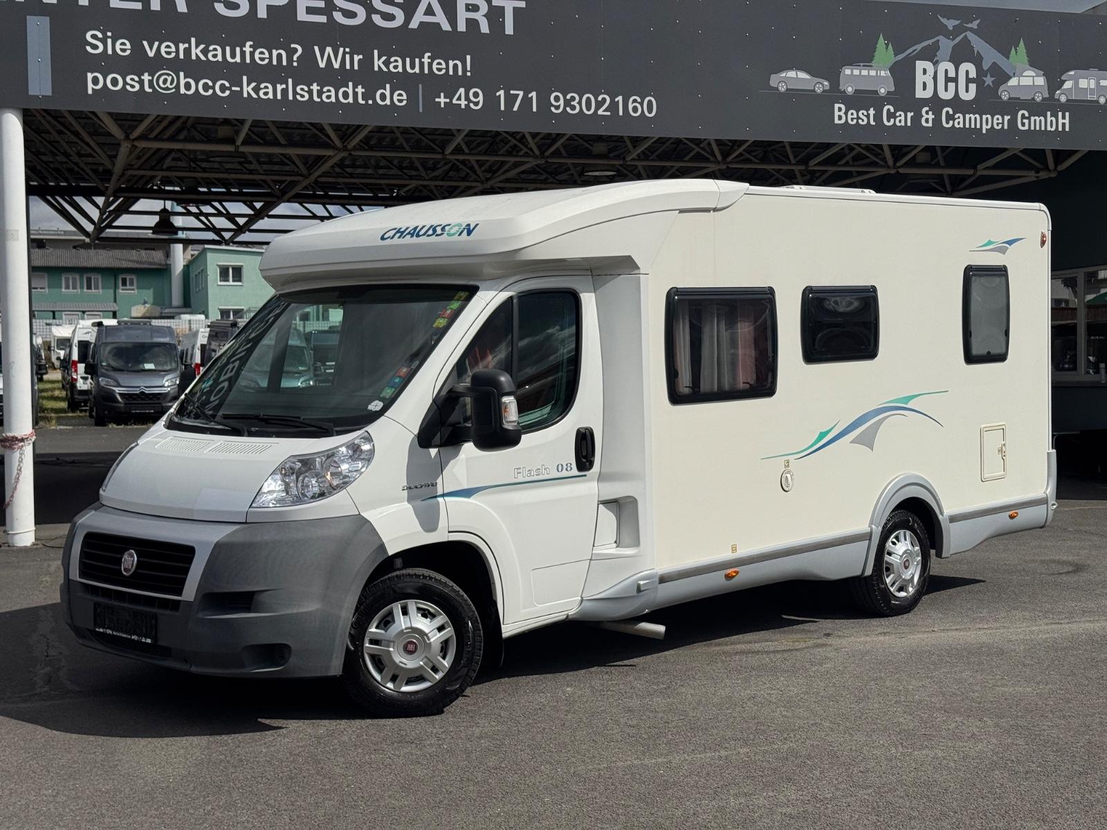 Chausson Fiat 2.3JTD Flash 08-Solar-Klima-Tmp-Fahrradträg