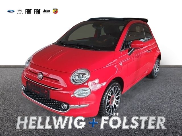 Fiat 500C Red 1.0 Mild Hybrid Navi Apple CarPlay Klim