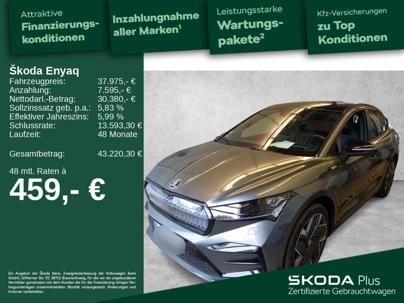 Skoda Enyaq Coupé RS Suite*WÄRMEPUMPE*PANO*AHK*HUD*360