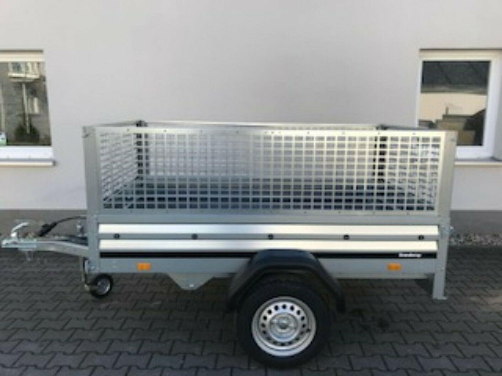 Brenderup 1205 750KG kippbar mit Laubgitter und Stützrad