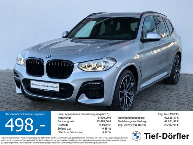 BMW X3 M40d Navi Prof. HeadUp. Teilleder.