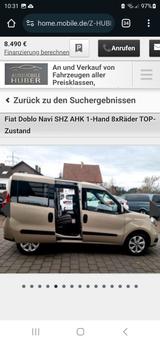 Fiat Doblo 1.6 16V Multijet 88kW LOUNGE Hochdach ... - Fiat Doblo aus 2016