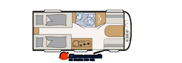 Dethleffs c' joy 460 LE Duschpaket+Einzelbetten 