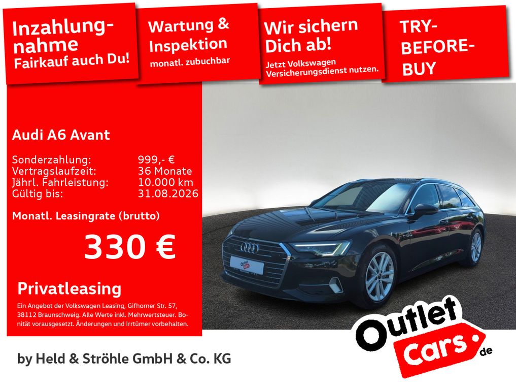 Abbildung Leasingangebot Audi A6 Avant sport 40 TDI S tronic MATRIX EL-HECKKL.