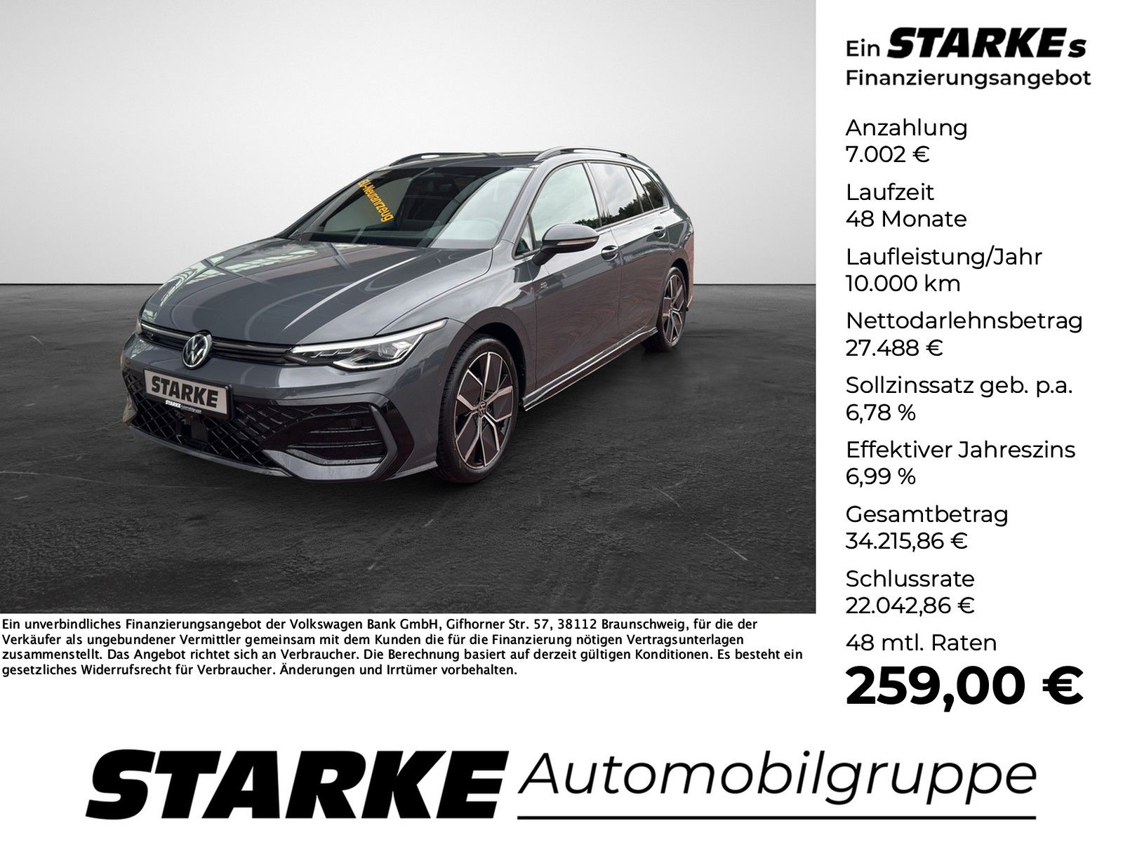 Volkswagen Golf Variant 1.5 eTSI DSG R-Line  AHK Navi LED K