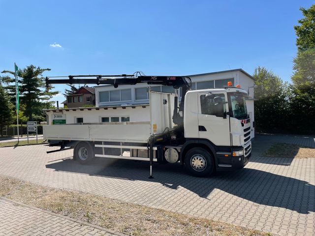 Scania G 380 Pritsche Kran Hiab 122B