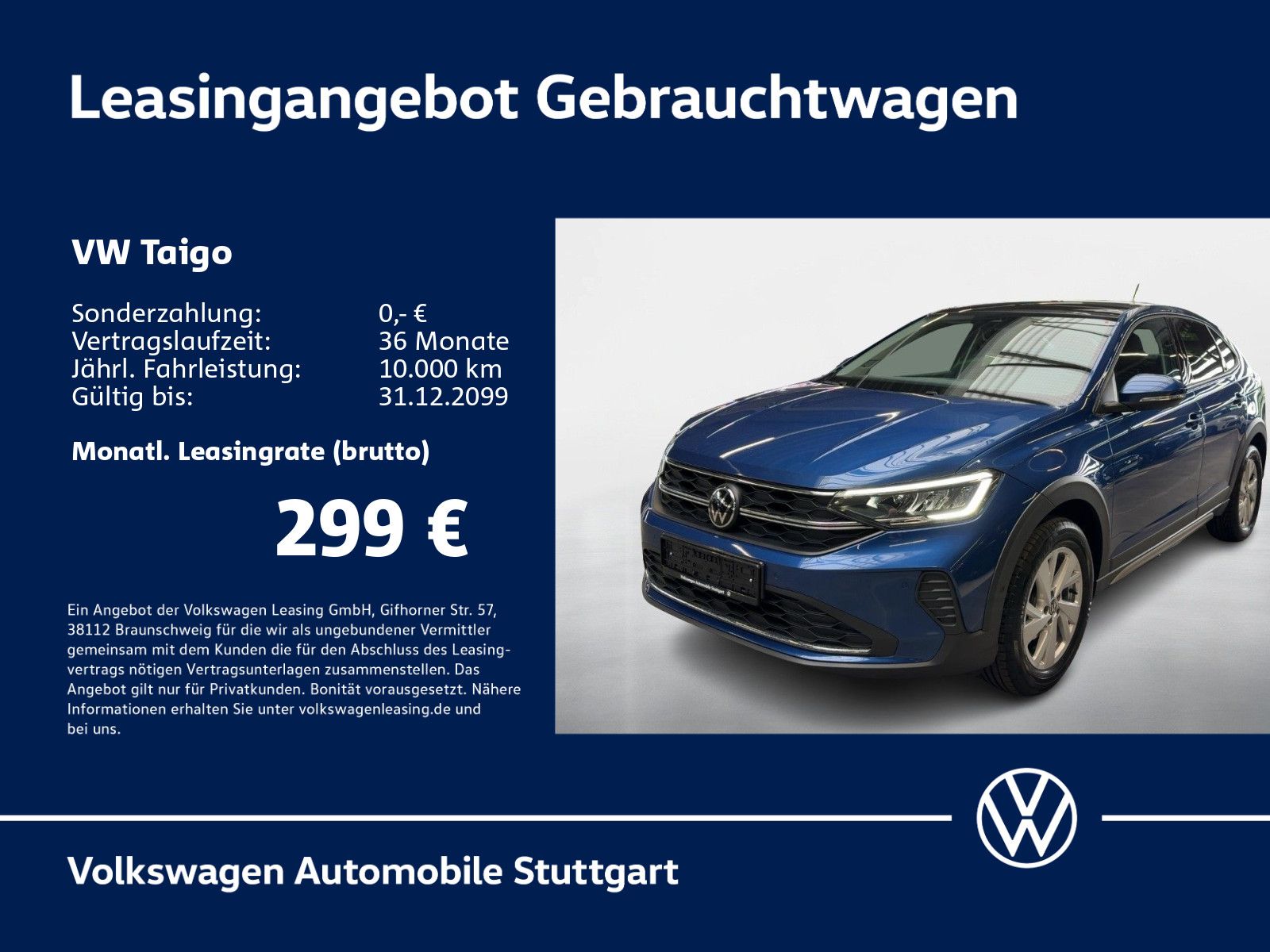 Volkswagen Taigo Life 1.0 TSI DSG Navi Kamera P-Dach