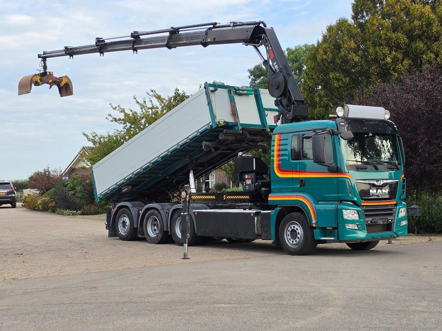 MAN TGS 35.500 8x4 KRAN/CONTAINER/KIPPER!! FERNBEDIE