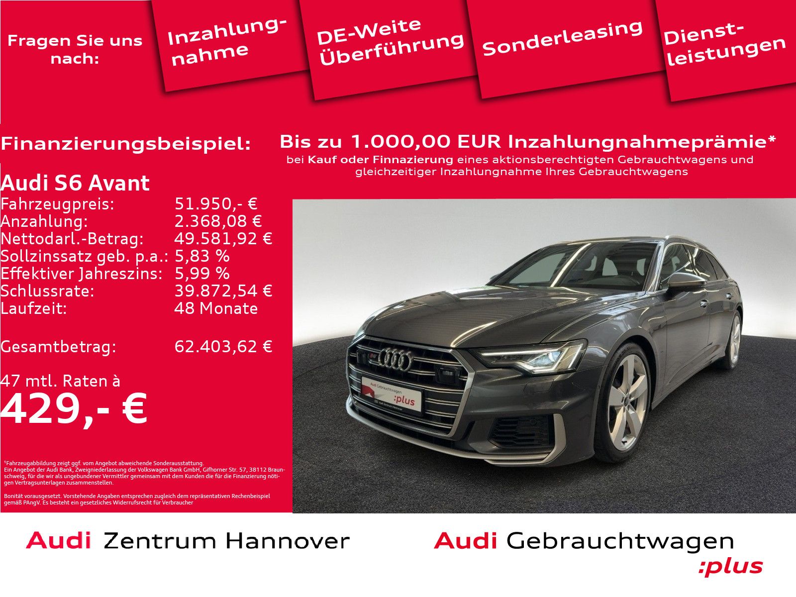 Audi S6 Avant 55 TDI quattro Standh. Matrix Kamera vi