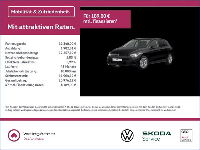 Golf VIII 1.5 TSI Life, Navi, LED+, Sitzhzg, App